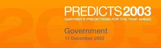 Predicts 2003: Government